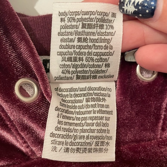 VS PINK Velour Crop Pullover - Picture 5 of 5